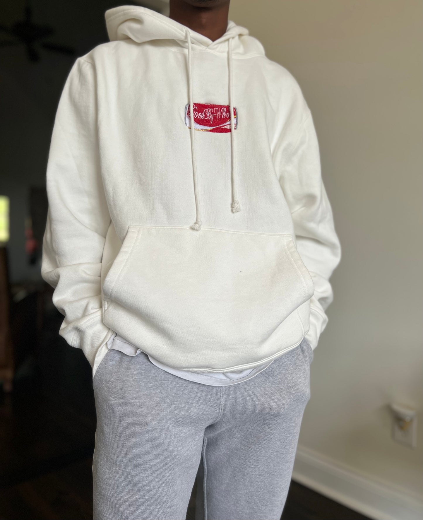 DoneByWho™ White Cola Hoodie