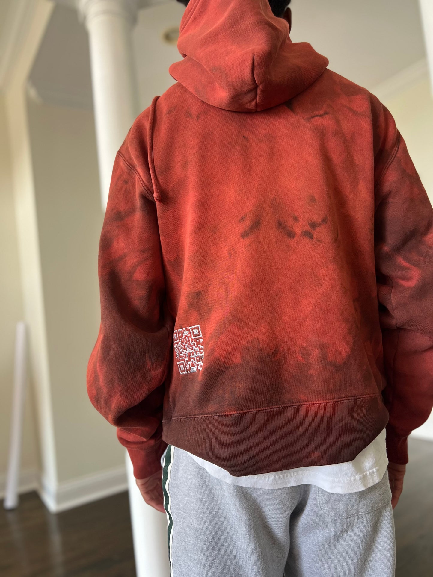 DoneByWho™ Bleached Rust Eyes Hoodie